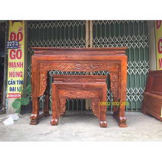 Bàn thờ mẹ con gỗ muồng 1m54 - ms 9.8s