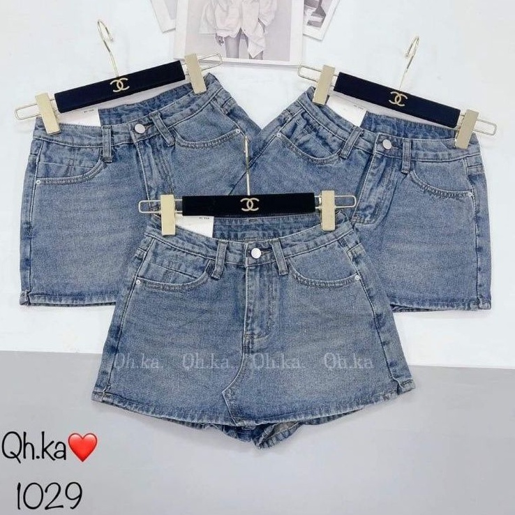 Quần váy bò trơn hàng QCL1