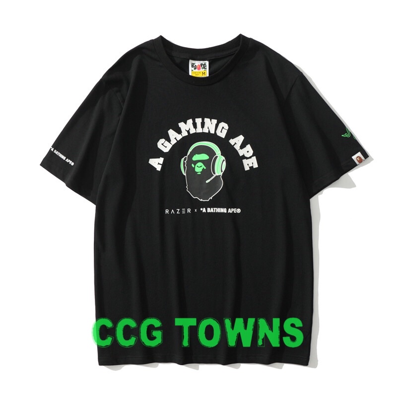 Set quần áo gaming Bape Razer hầm hố đường phố