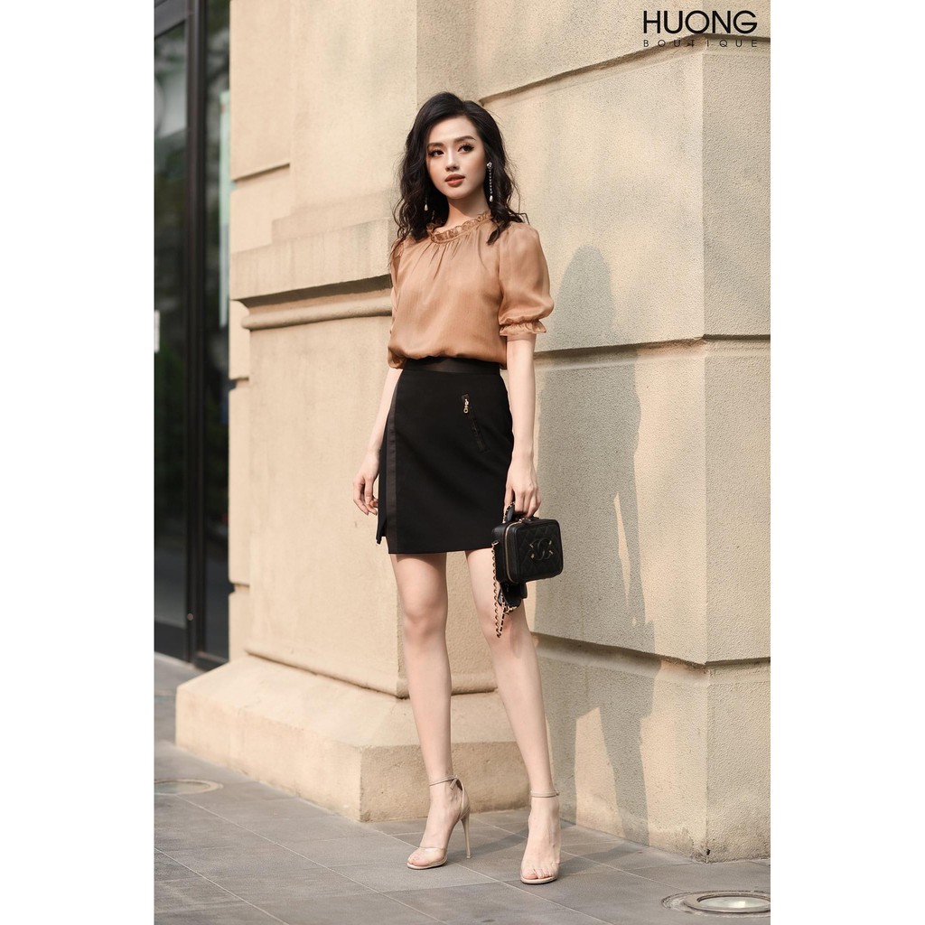 Áo sơ mi tơ tằm nữ HB HUONGBOUTIQUE - SM529