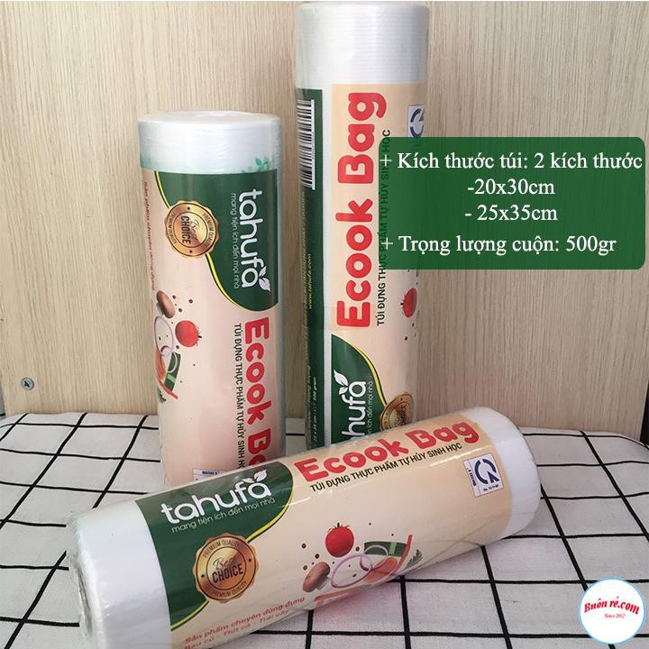 Cuộn Túi Đựng Thực Phẩm Sinh Học Tự Hủy 500gr Ecook Bag Bảo Quản Thực Phẩm 00468