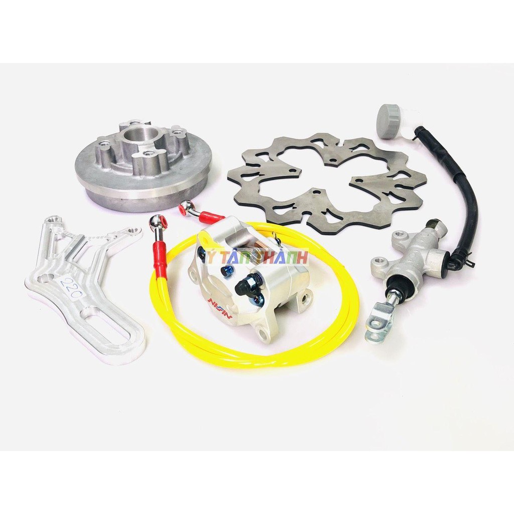 bộ đĩa sau sirius heo nissin K1 đĩa 220mm V1