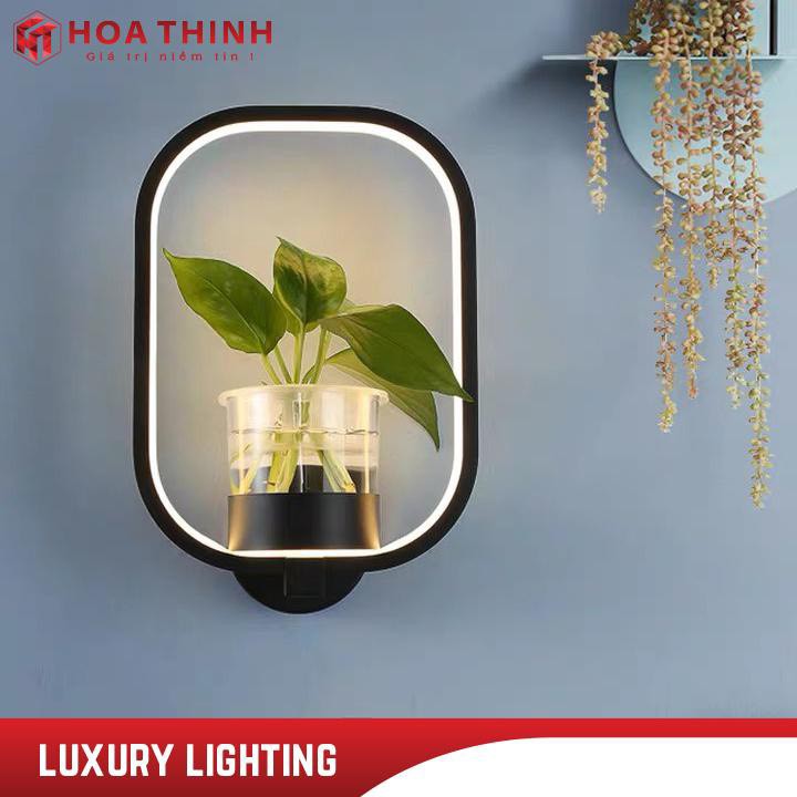 (Bảo hành 2 năm) Đèn tường tiểu cảnh chữ nhật có thể trồng cây xanh, gắn tường phòng ngủ phòng khách,cầu thanh
