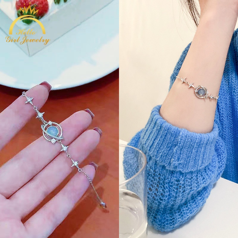 Vòng tay trang sức hình hành tinh đơn giản sang trọng thời trang dành cho nữ