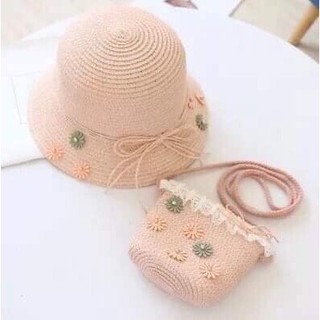NÓN CÓI CHO BÉ GÁI KÈM TÚI [SỈ INBOX]