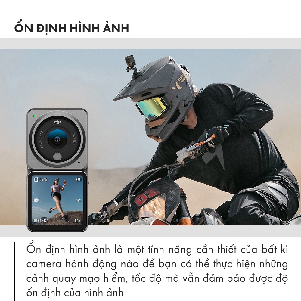 Máy quay hành trình DJI Osmo Action 2  + Tặng thẻ nhớ 64Gb
