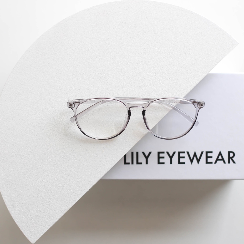 Gọng kính nam nữ Lilyeyewear mắt tròn chất liệu nhựa cao cấp nhiều màu sắc C0003
