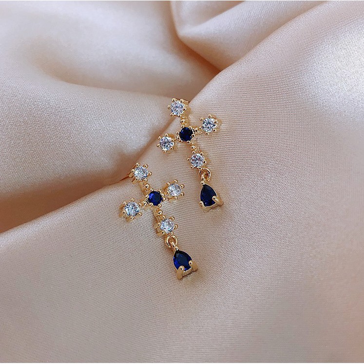 Khuyên Tai Nữ Hình Chữ Thập Thời Trang Hàn Quốc
