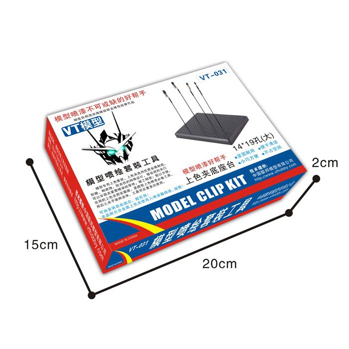 Đế giữ kẹp hỗ trợ sơn mô hình Gundam Bandai VT091, cố định kẹp khi sơn dụng cụ lắp ráp đồ chơi  Anime Nhật Bản