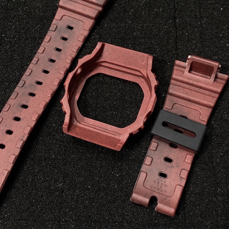 Set vỏ dây G-SHOCK mã DW-5600/GW-B5600 Màu đỏ rượu vang sậm Hàng REAL