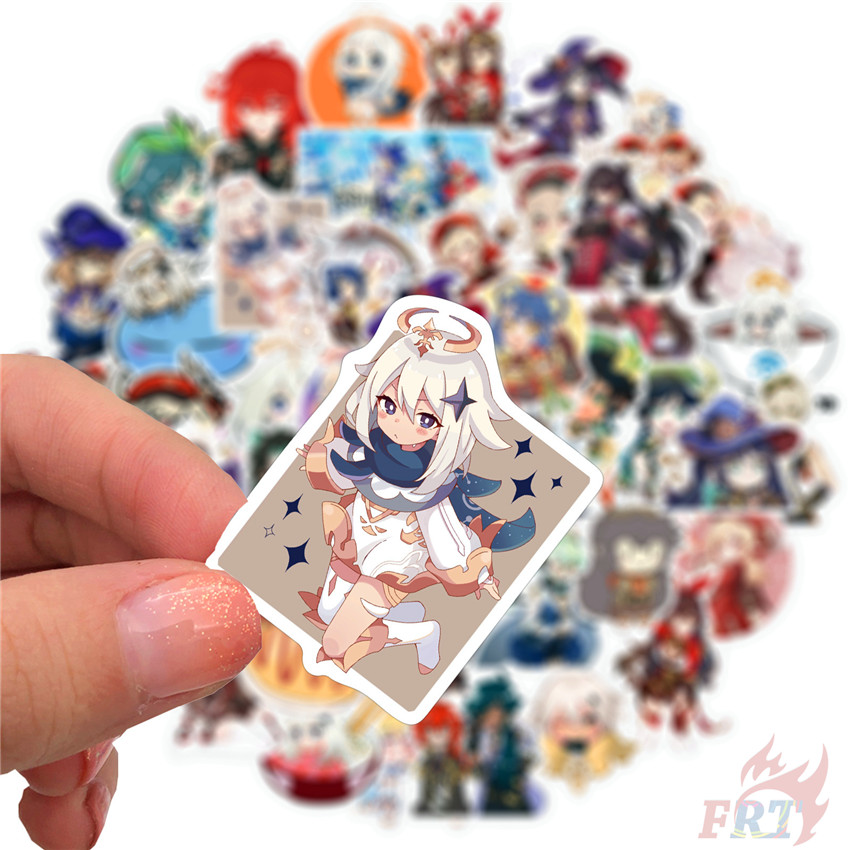 ❉ Genshin Impact - Series 01 Cartoon Games Stickers ❉ 50Pcs/Set DIY Fashion Luggage Laptop Skateboard Doodle Decals Stickers