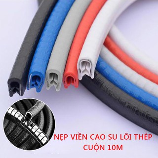 Nẹp viền cao su chữ U lõi thép trang trí và chống xước viền cánh cửa xe ô tô