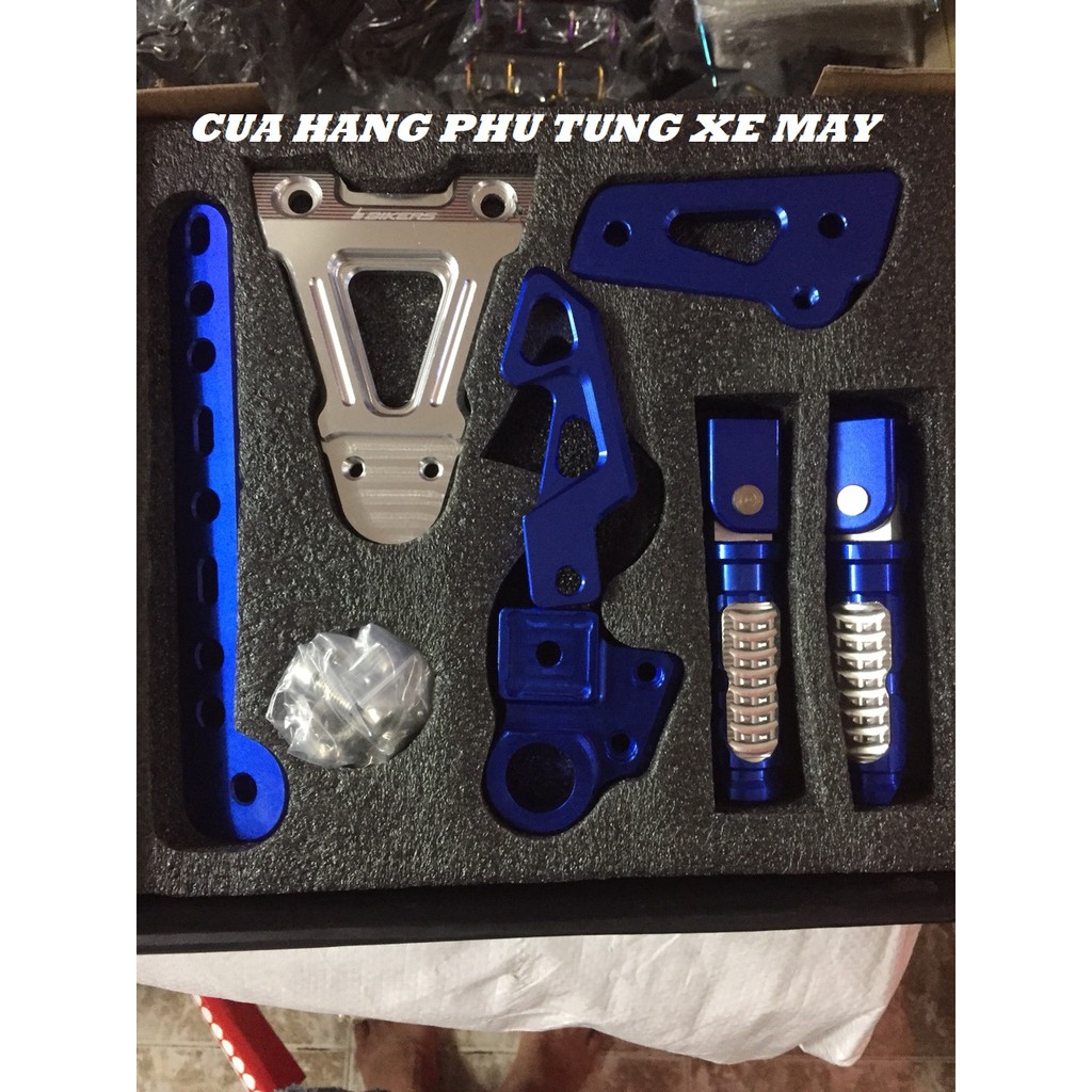 Bộ gác chân Biker nhôm CNC cho xe Yamaha Exciter 150 hàng cao cấp