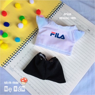 Outfit Doll: Áo fila giống BTS cho doll 15-20cm có sẳn
