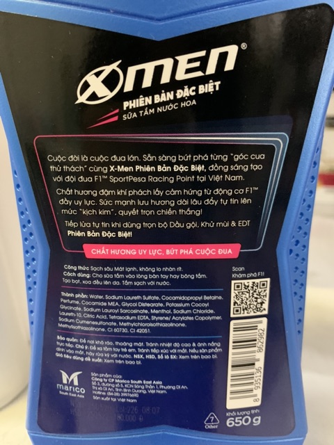 Dầu gội và sữa tắm Xmen Phiên Bản Đặc Biệt 650g | BigBuy360 - bigbuy360.vn