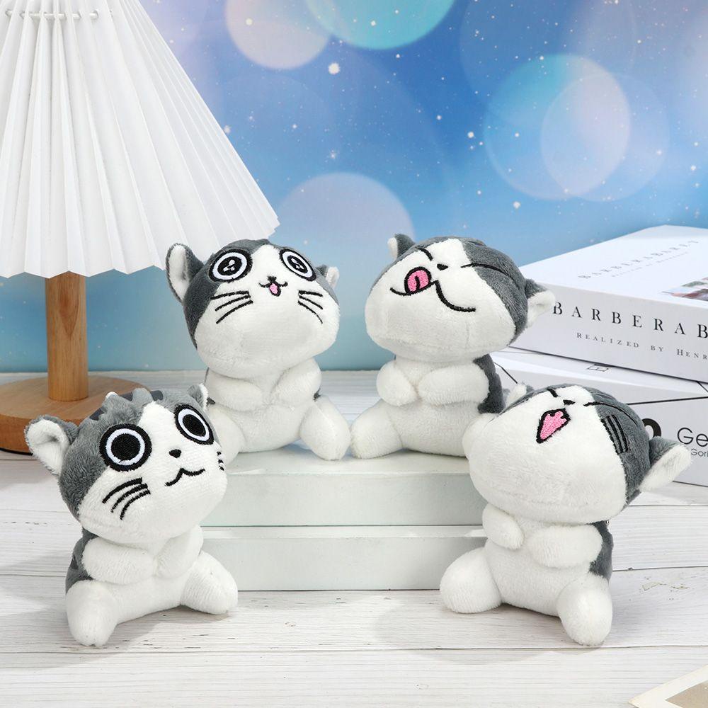 Móc Khóa Hình Mèo Nhồi Bông Dễ Thương
