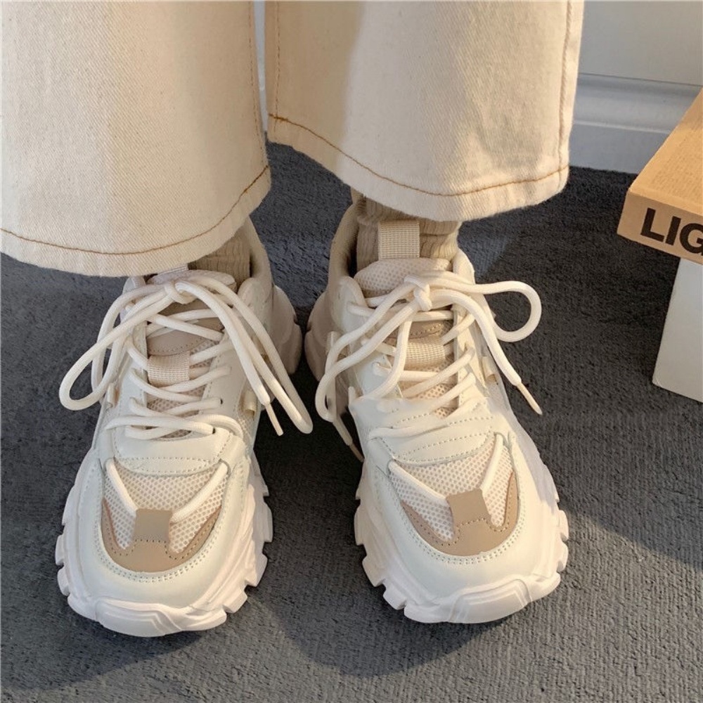 Giày MWC 0722 - Giày Thể Thao Nữ Đế Cao, Sneaker Da Siêu Êm Chân Đế Độn 4CM Hot Trend