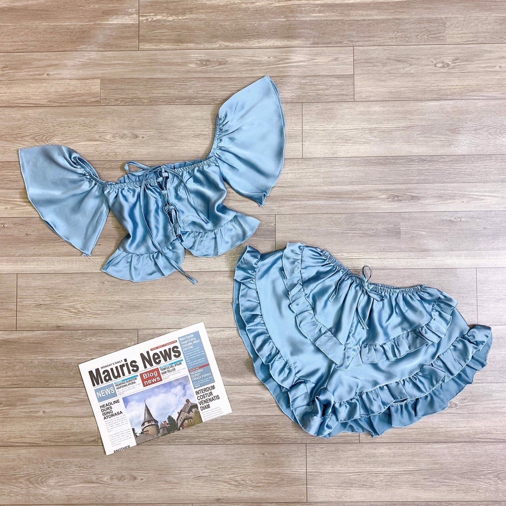 Đồ ngủ sexy 🌺 FREESHIP️️ 🌺 Đồ ngủ sexy lụa satin cánh tiên Freesize dưới 60kg - Linqu Sleepwear | BigBuy360 - bigbuy360.vn