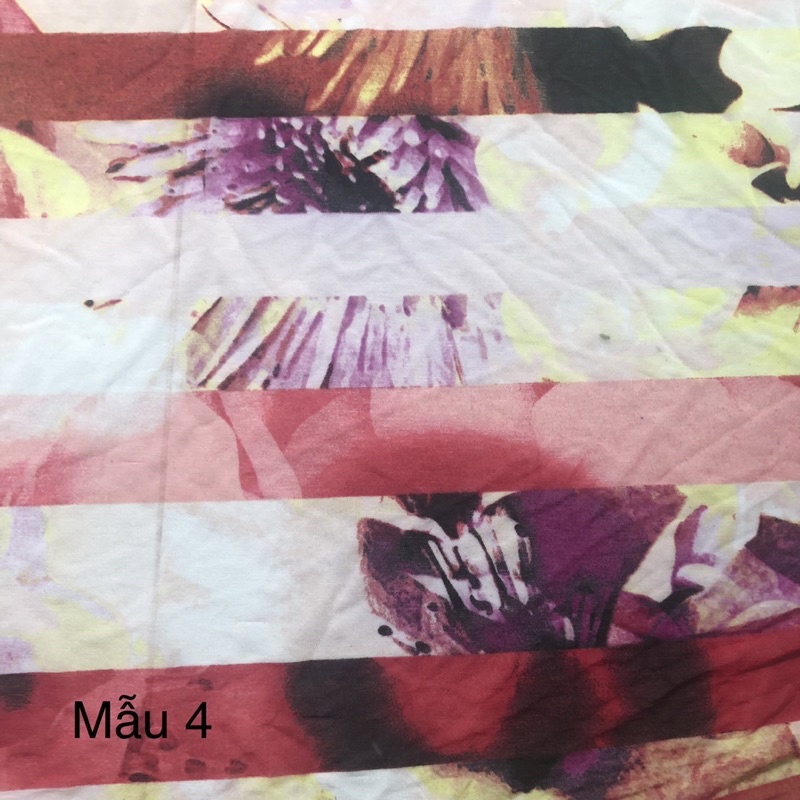 1m Vải Voan Thun 5 Mẫu Khổ 1m6 Hàng Công Ty