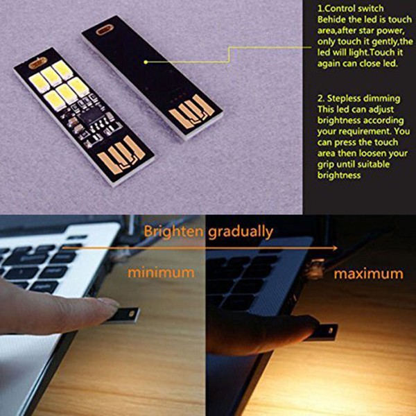 Bộ 5 Đèn Led Usb 6 Bóng Cho Bàn Phím Laptop