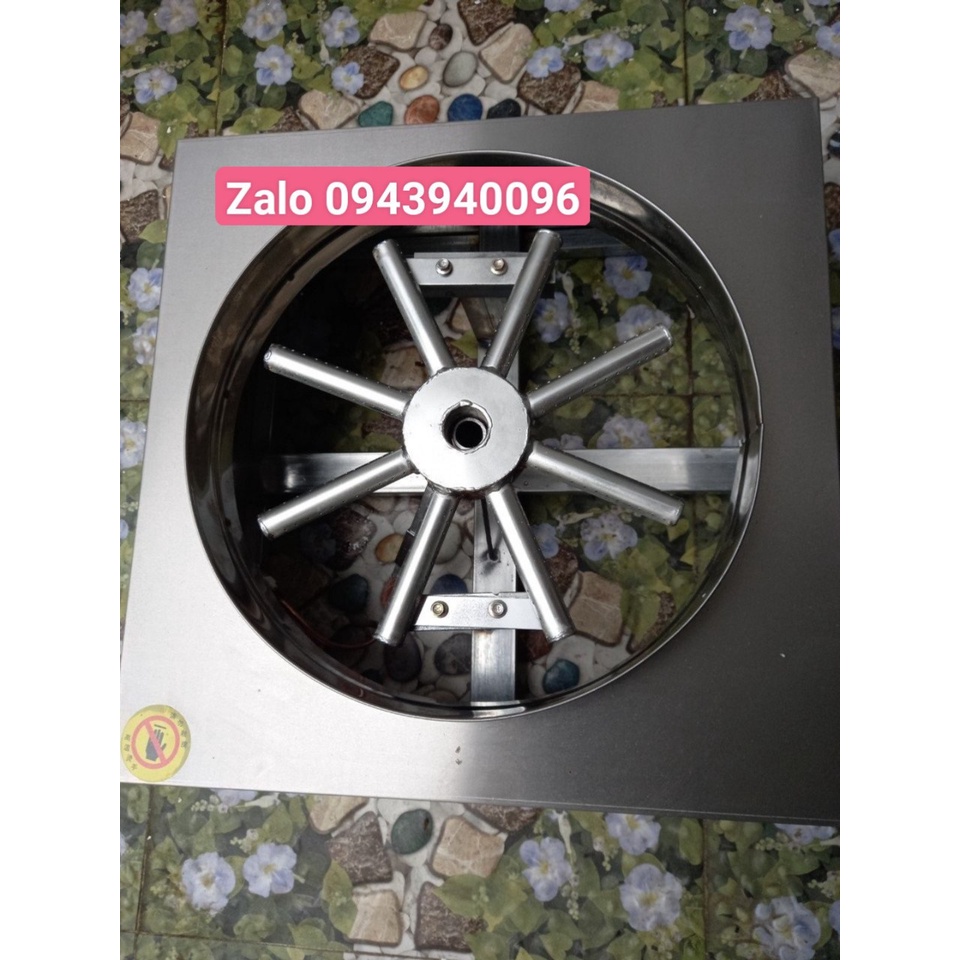 Máy làm bánh kếp thái lan-máy làm bánh crepe dùng gas-mâm xoay inox bảo hành 1 năm