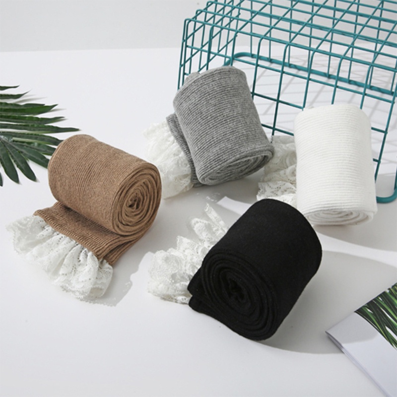 Youyo Vớ Dệt Kim Cao Qua Gối Phối Ren Hoa Nhún Bèo Phong Cách Lolita Nhật Bản Cho Nữ Sinh