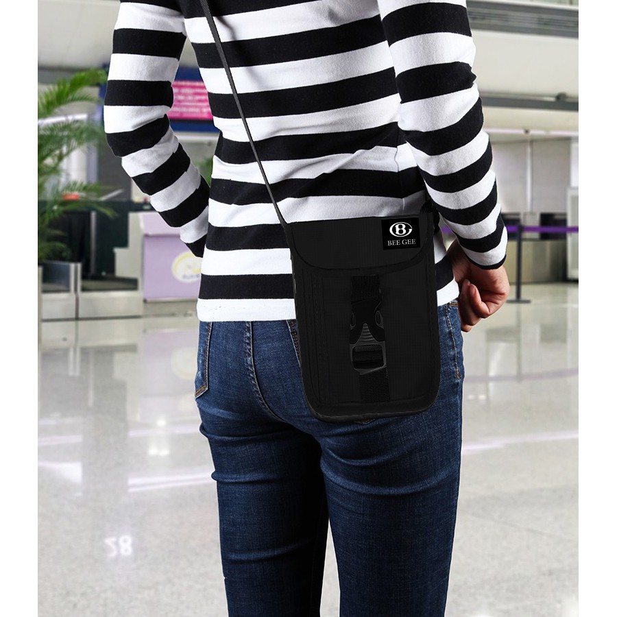 Túi đeo chéo nam nữ để điện thoại tiền lẻ thời trang Hàn quốc chống thấm nước BEE GEE 084 đẹp giá rẻ