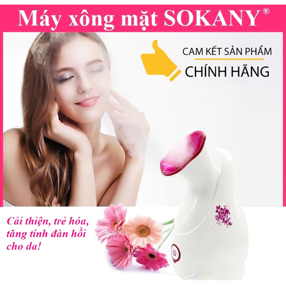 Máy xông mặt SOKANY ZJ-618 giúp se lỗ chân lông, trắng sáng  - Naa Cosmetic