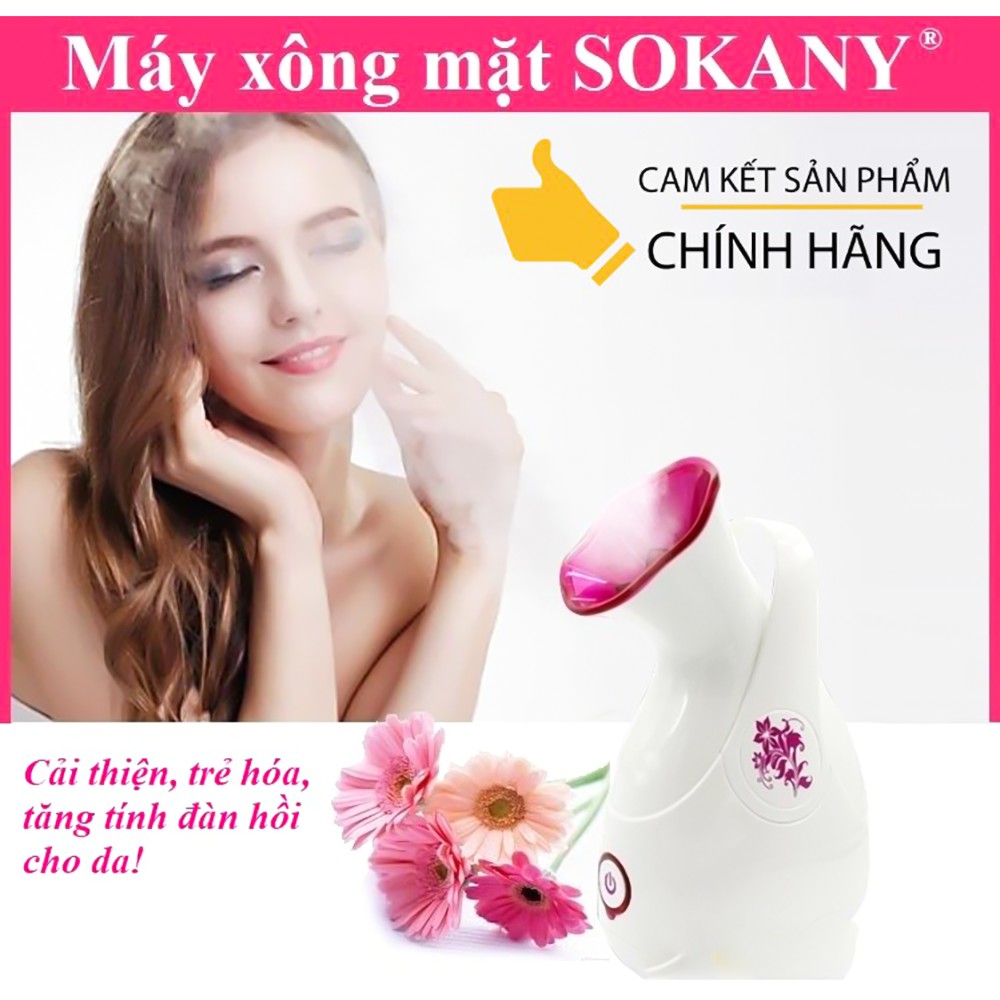 Máy xông mặt sokany618 giúp se lỗ chân lông, trắng sáng [ĐỔI 7 NGÀY - BẢO HÀNH 1 NĂM - TẶNG TINH DẦU]