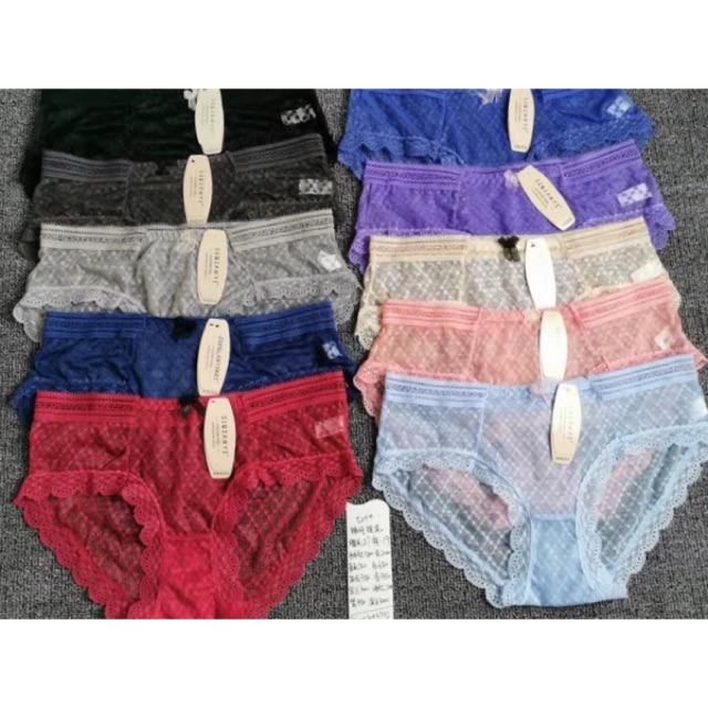 10 quần lót ren cotton siêu nhẹ (40-52kg )