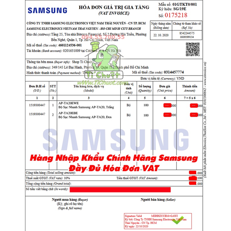 [ZIN Chính Hãng] Củ Sạc Nhanh Samsung TA200 15W 9V-1.67A S10 - Đen Nhám