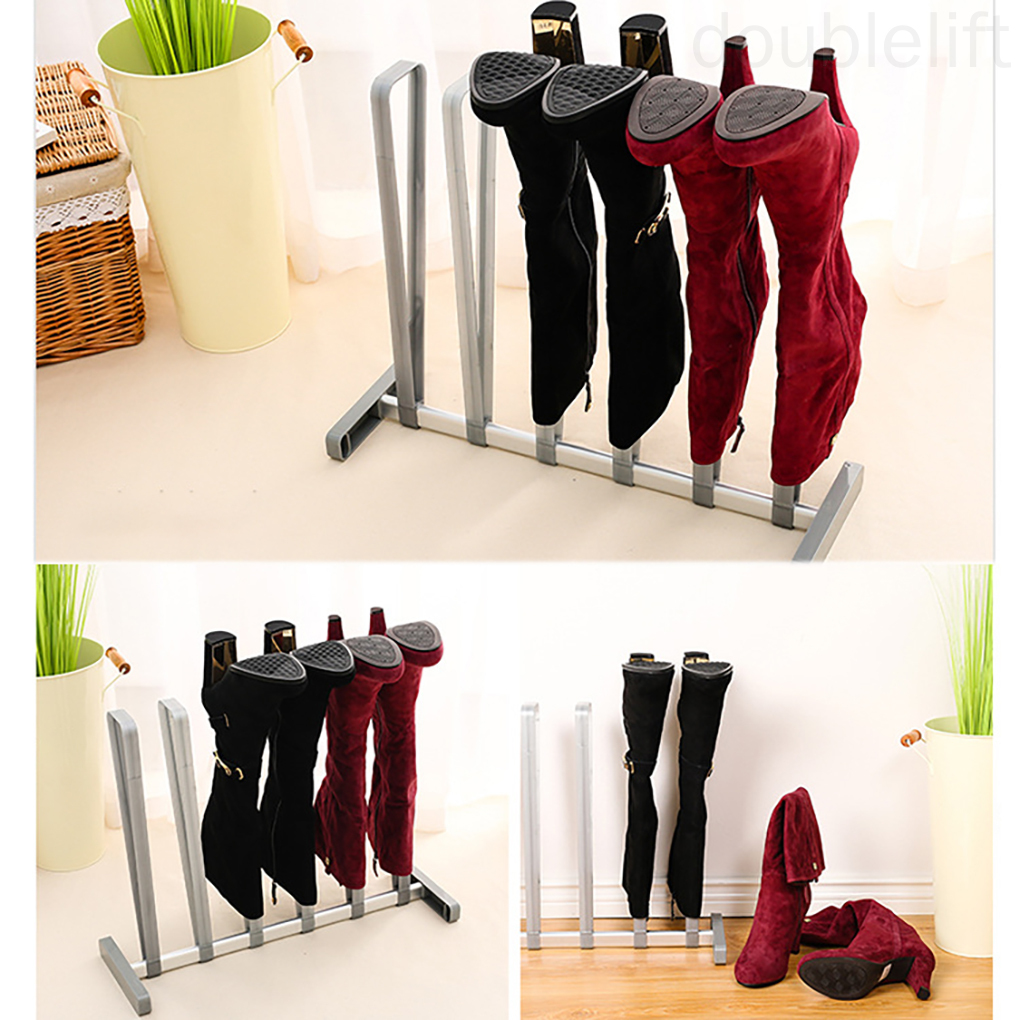 Boot Rack Stainless Steel Snow Boot Support Storage Shelf Shoes Standing Organizer Holder doublelift store