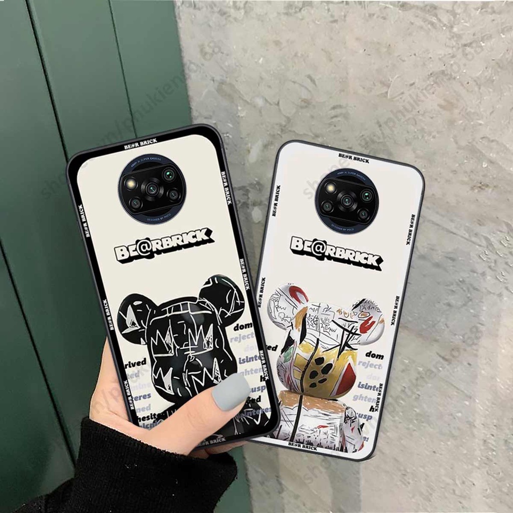 Ốp lưng điện thoại Xiaomi Poco X3 / Poco X3 Pro elegant, gấu be@rbrick cao cấp, vỏ ốp rẻ đẹp