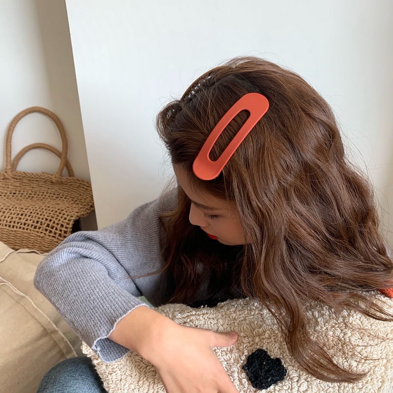 Kẹp tóc thiết kế đơn giản cỡ lớn phong cách Hàn Quốc xinh xắn