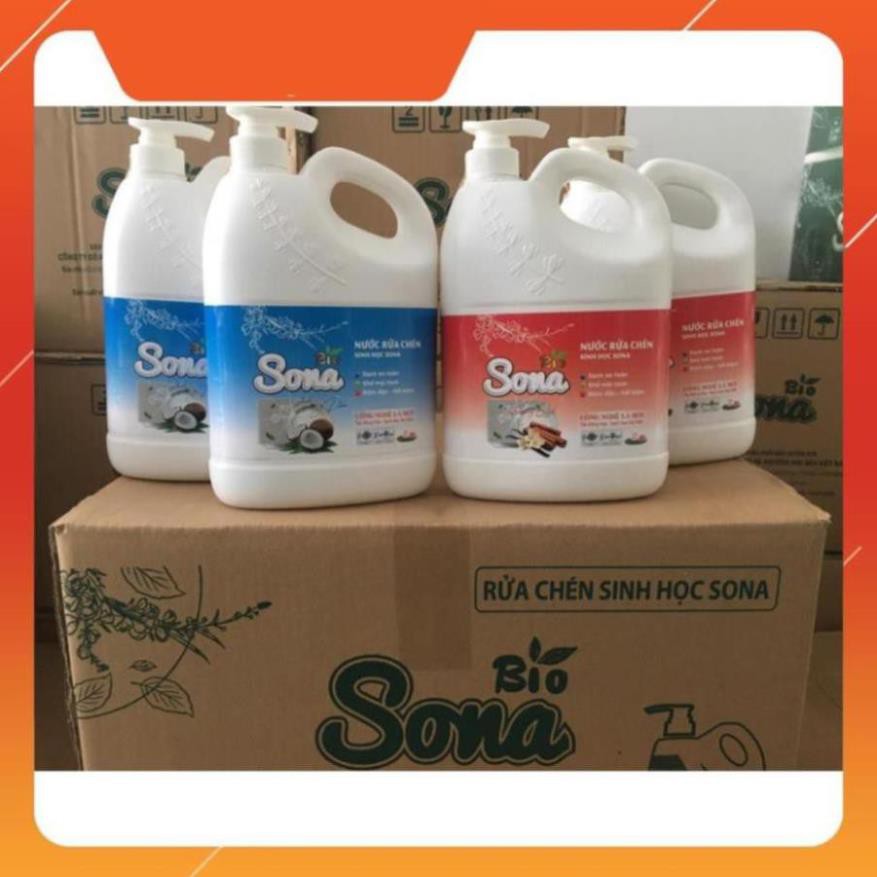Nước Rửa Chén SoNa Hương Dừa 1,6kg