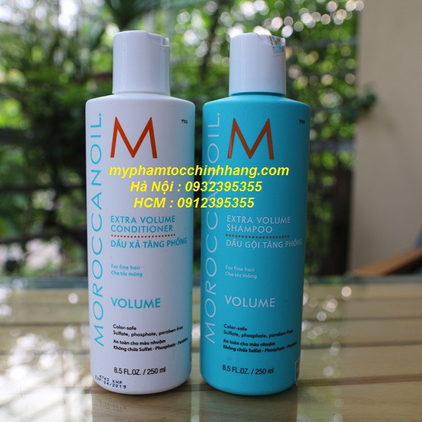 DẦU GỘI XẢ MOROCCANOIL EXTRA VOLUME TĂNG PHỒNG 250ML*2