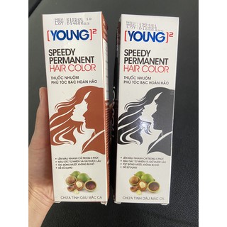 Màu Nhuộm Phủ Tóc Bạc 100% ( Màu Đen - Nâu Hạt Dẻ - Nâu Đồng)
