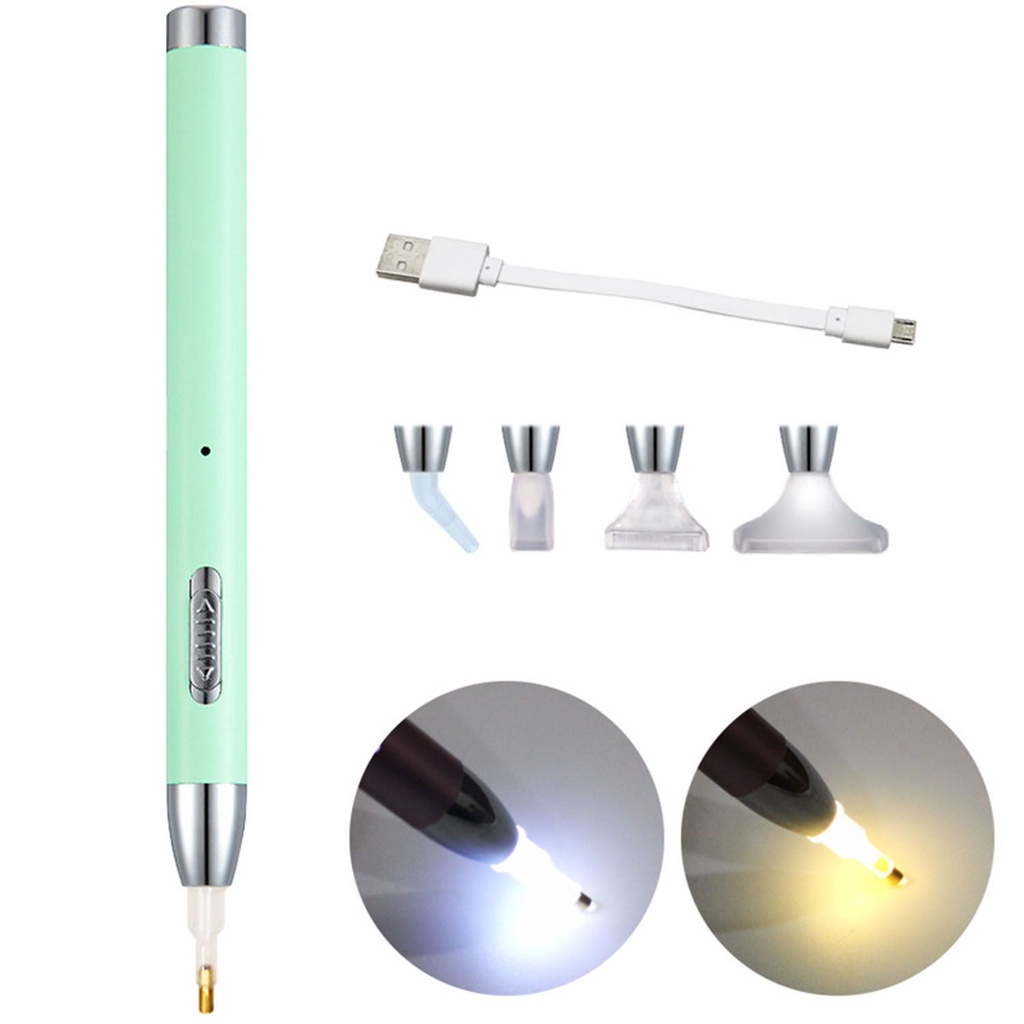 Bút Đính Đá 5D Tự Làm Có Thể Sạc Lại Bằng Cổng USB