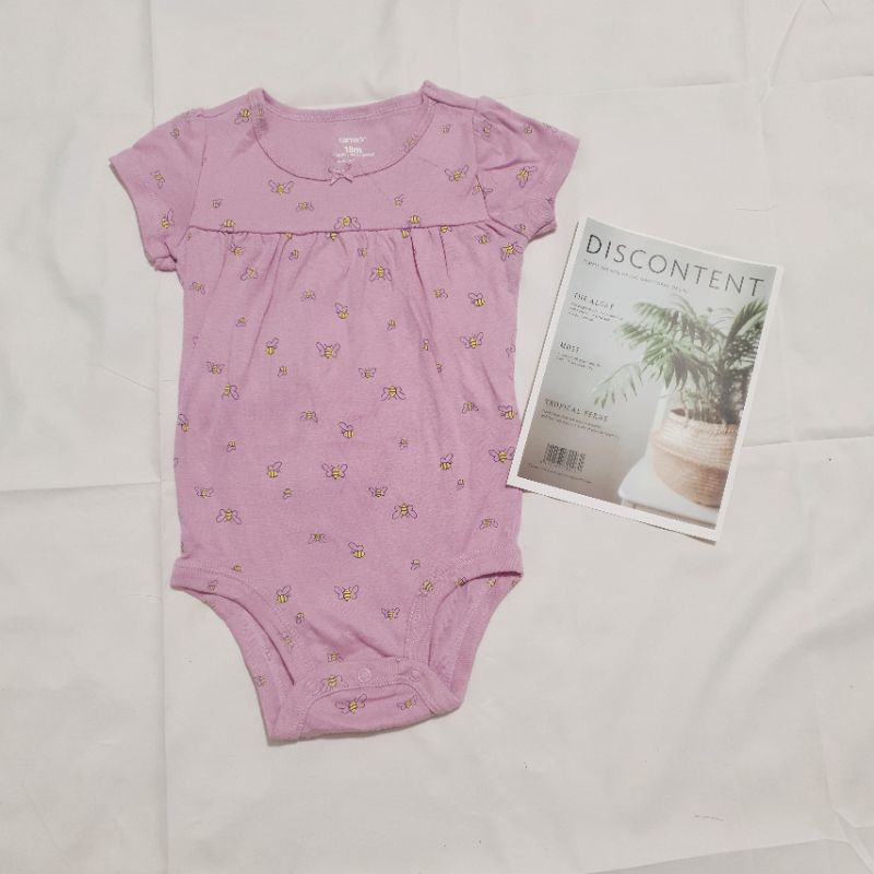 [ ONG TÍM] Body chip cộc tay hàng xuất dư cho bé gái size 3-24m