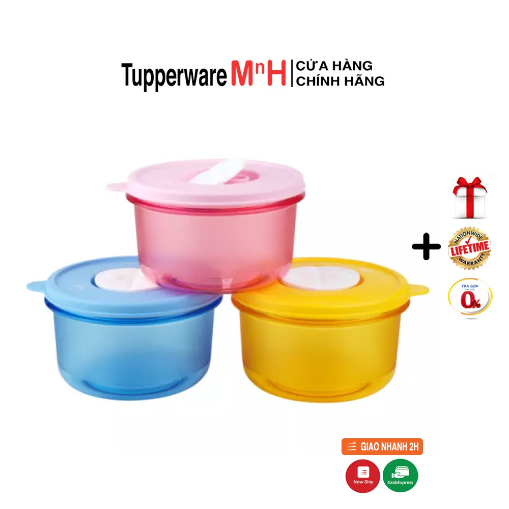 Hộp Dùng Trong Lò Vi Sóng Tupperware Crystalwave Bowl 400ml