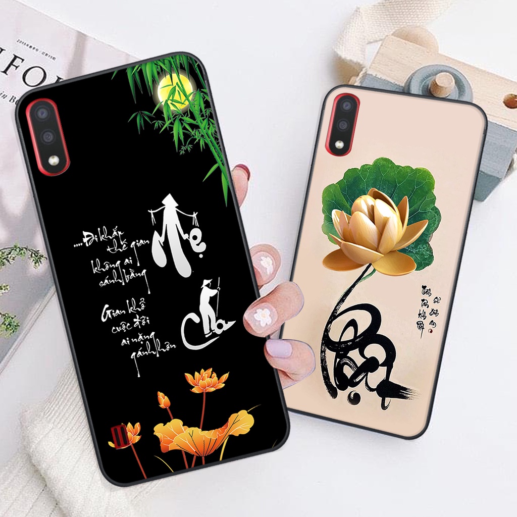 Ốp lưng Samsung Galaxy A01 in hình chữ tài chữ lộc, Cha Mẹ, bình an SIÊU ĐẸP