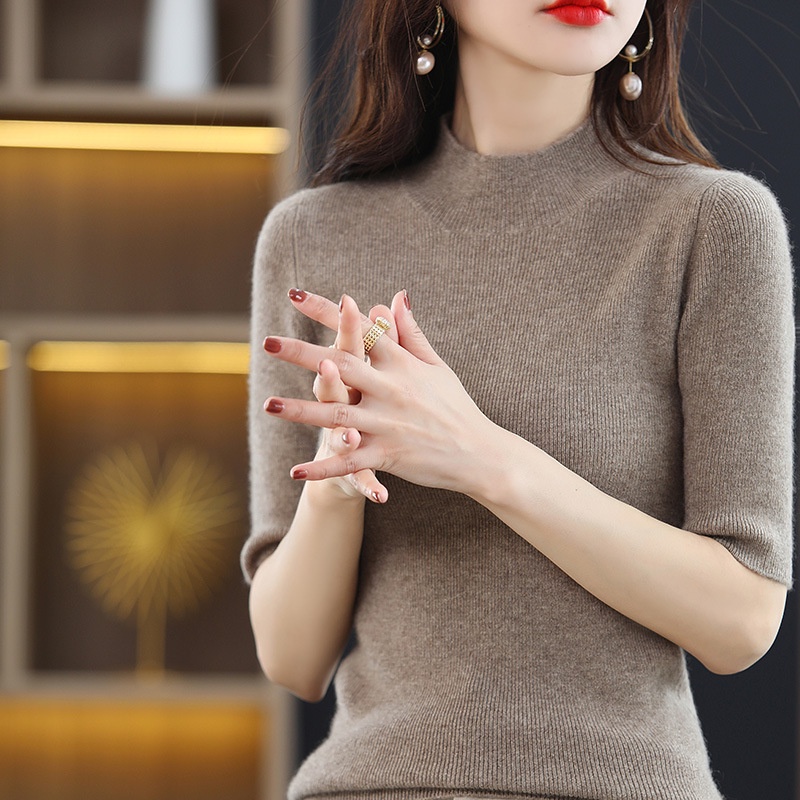 Áo len nữ,len tăm cổ 3 phân,ống tay lỡ,vải mềm mịn cực xinh