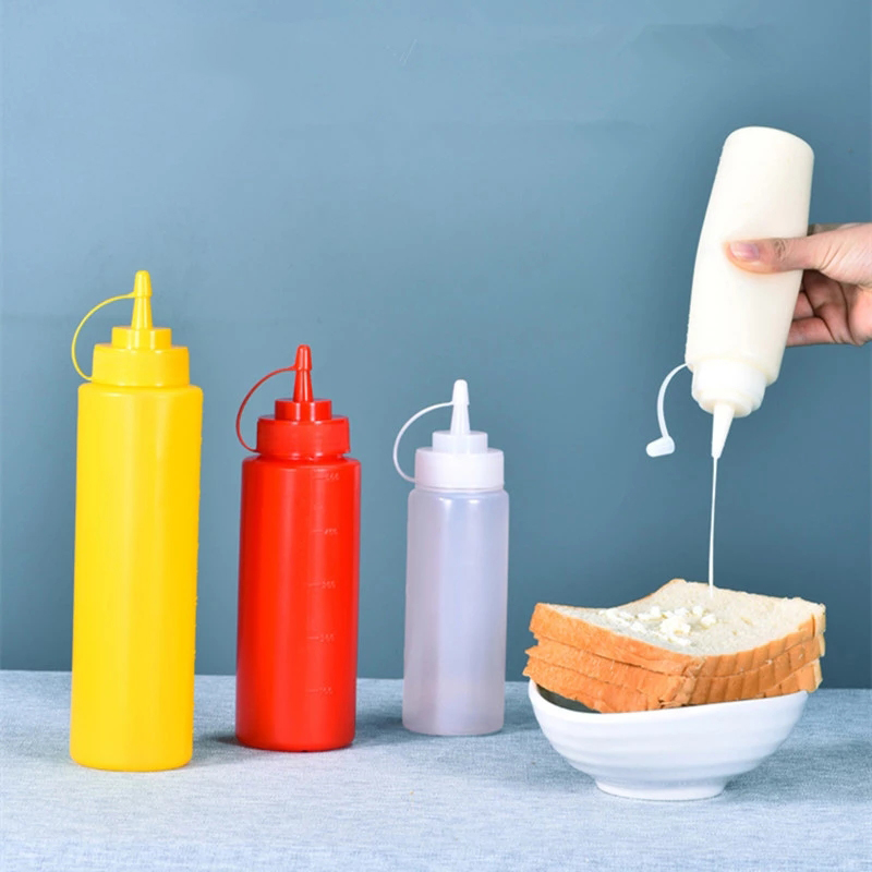 Bình rỗng đựng dầu ăn/nước sốt dung tích 240ml/480ml có nắp đậy tiện dụng cho nhà bếp