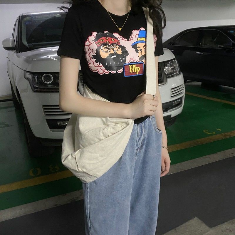 Áo Thun Nữ Tay Ngắn Mỏng Ôm Vừa Vặn Màu Đen Thời Trang Xu Hướng áo phông nữ JL-TX-63