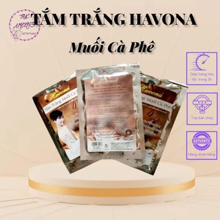 Combo 10 gói tắm trắng da Havona muối cà phê