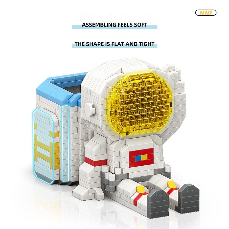 Bộ lắp ráp nhân vật hình phi hành gia SLUBAN nanoblock thiết kế mini dành cho bé