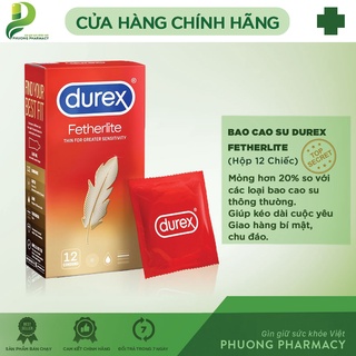Bao cao su Durex Fetherlite thường/Ultima hộp 3c/12c