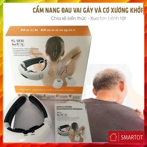 Máy massage cổ vai gáy trị liệu làm giảm đau cơ, thư giãn cơ thể l Máy mát xa xung điện massage lưng chính hãng T3B5