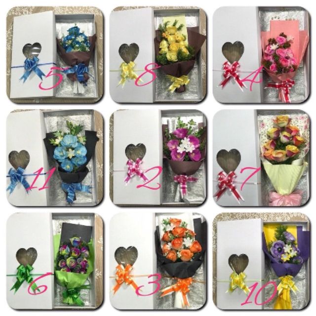 Hộp hoa hồng loang