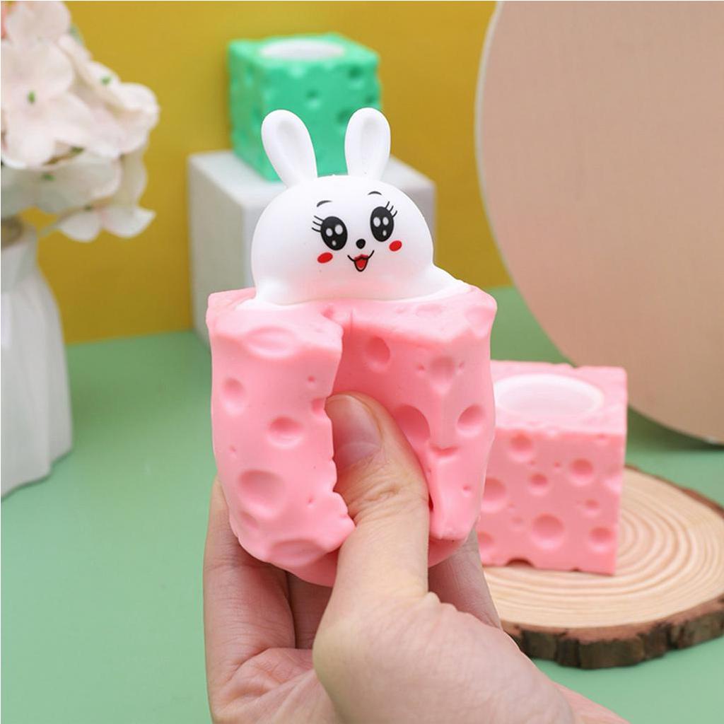 Đồ Chơi Bóp Hình Vịt / Gấu Trúc / Hổ Bằng TPR Mềm Co Giãn Sáng Tạo Giảm Căng Thẳng